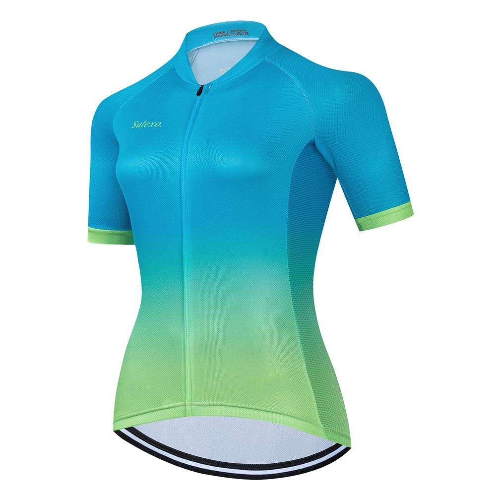 Women Summer New Short Sleeve Cycling Jersey Racing Bicycle Clothing Suit Breathable Mountain Bike Clothes Maillot Ropa Ciclismo