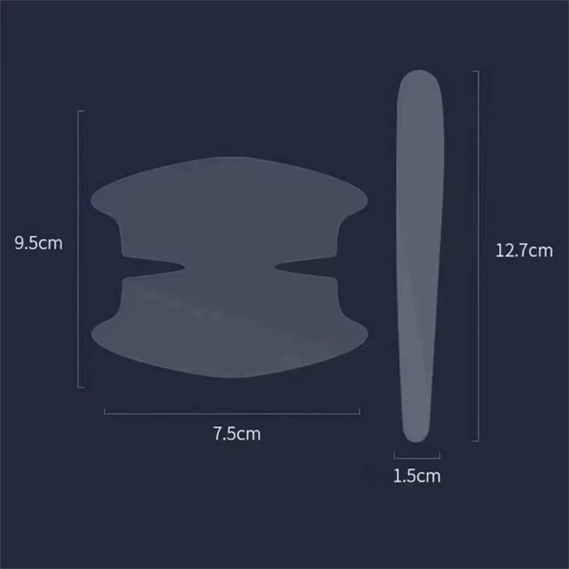 Universal Car Door Handle Anti-scratch Protective Stickers Clear Invisible Car Door Wrist Paint Protection Film Decals Interior Mirrors 6