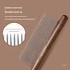 Pet Fine Tooth Comb for Cats & Dogs - Wooden Handle Rake Comb for Flea Removal & Detangling