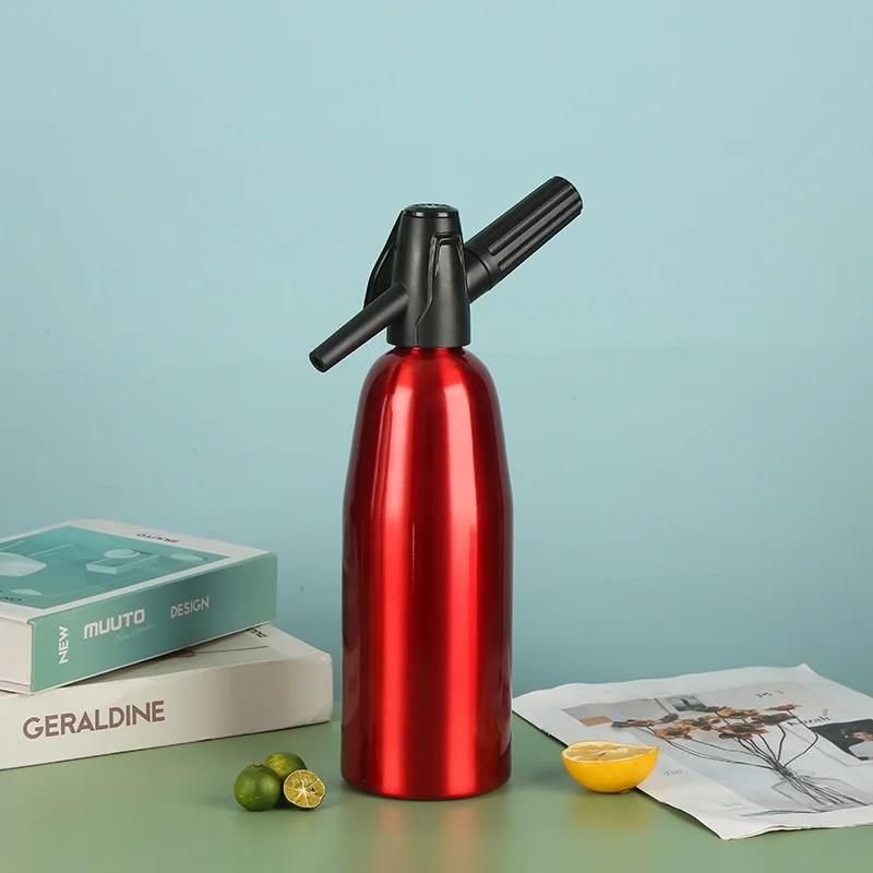 Portable Sparkling Water Maker Flavor Soda Blaster CO2 Cocktail Bubble Drinks Pressurizer Bartender Siphon Accessories Aluminum
