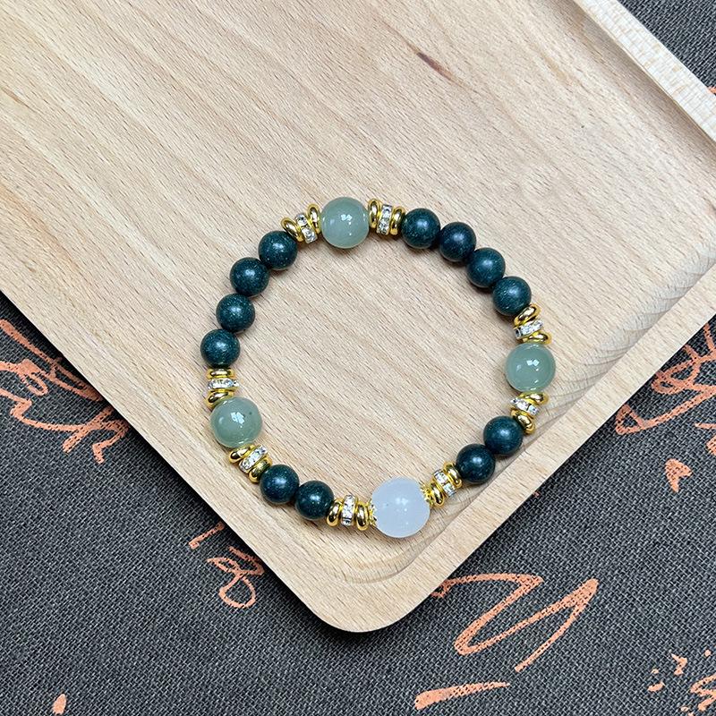 Classic Gift Box: Five Elements Green Incense Beads DIY Bracelet Set
