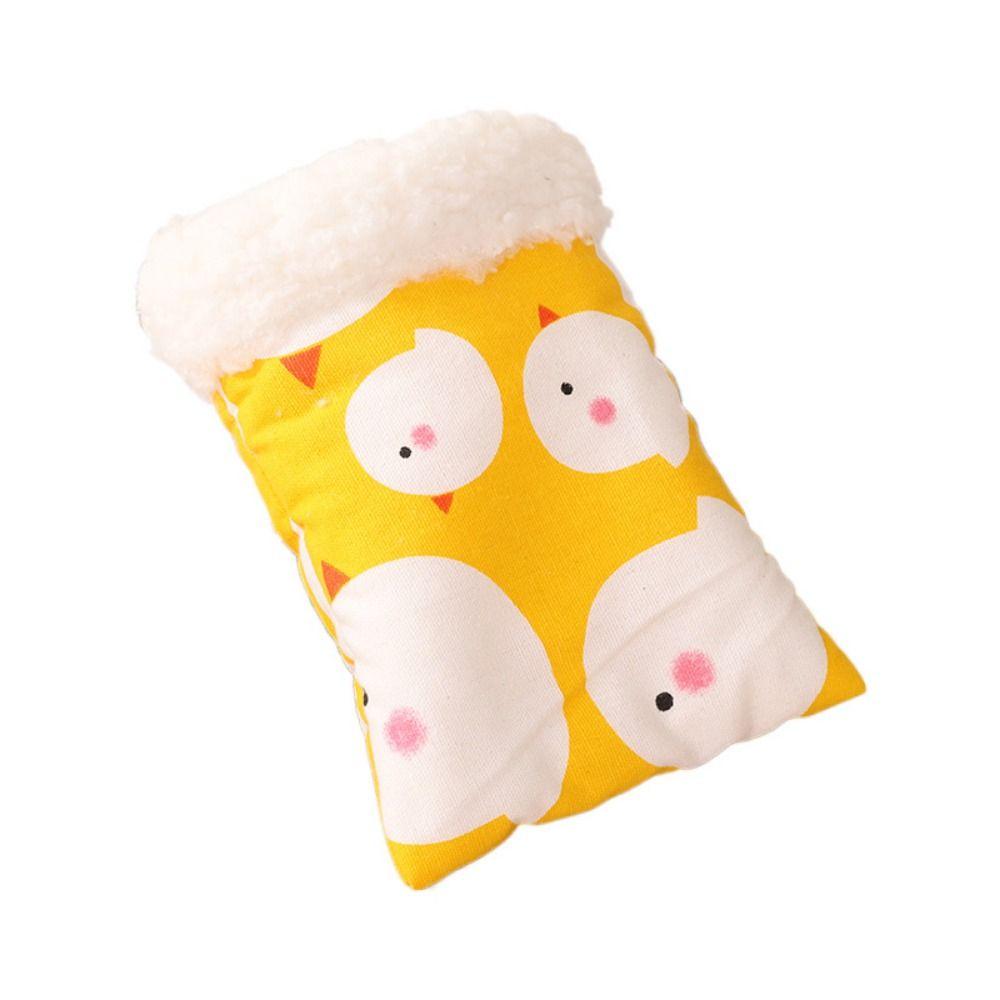 Cute Pocket Hamster Cotton Nest Chicken/Owl Pocket Shape Pocket Pet Carriers Bag Fleece/Canvas Warm Warm Hamster Bed
