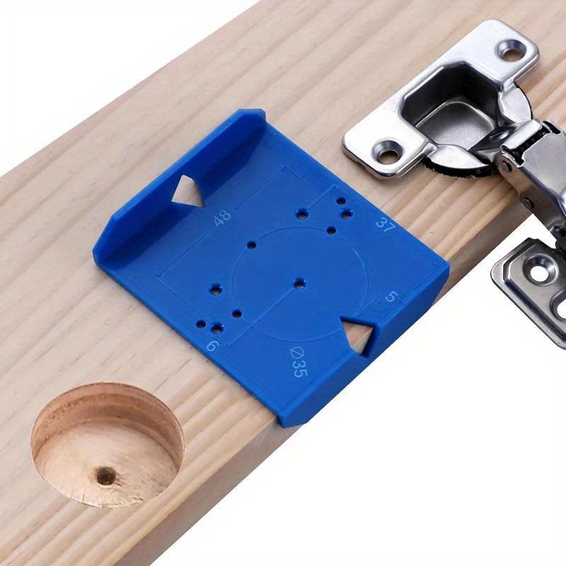 35/40mm Hinge Drilling Locator Cabinet Door Punching Positioning Ruler Template Carpentry Hinge Installation Auxiliary Tool