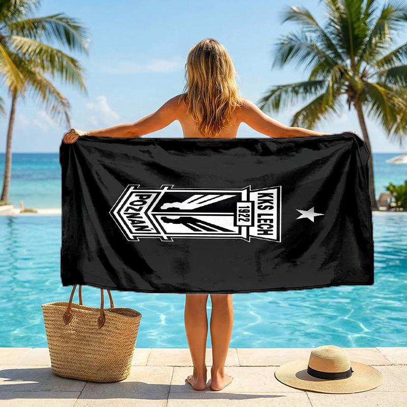 Lech Poznan Beach Towel Soft Microfiber Summer Towel Quick Dry Absorbent Towel for Beach Swimming Pool Travel