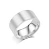 Men's 10mm Plain Titanium Steel Statement Ring - Fashionable and Bold Couple Band