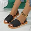 New summer flat bottom one word outside wear light and comfortable fish mouth beach sandals women