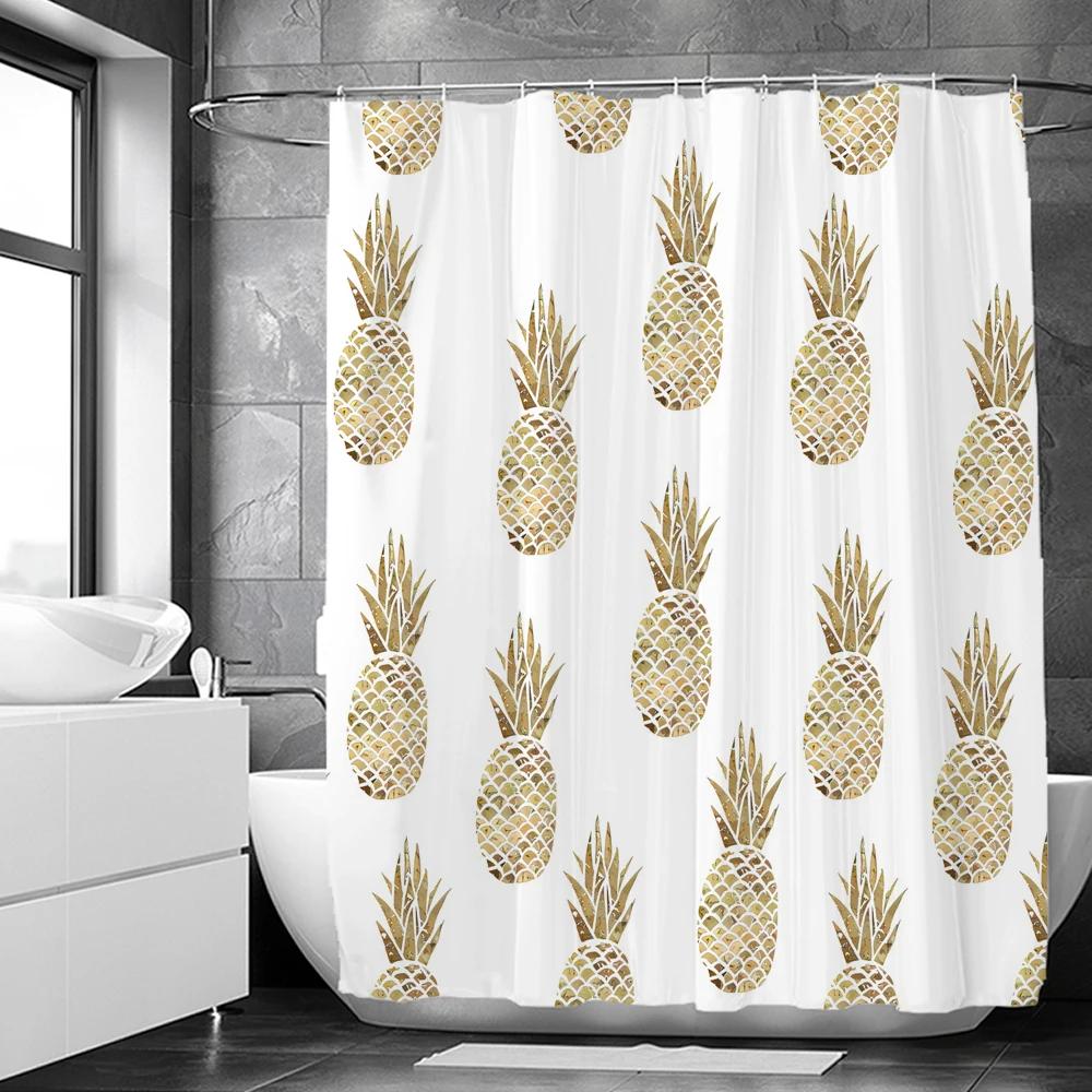3D Shower Curtains Flowers Bathroom Curtain With Hooks Waterproof Print 180X240Cm Polyester Cloth Bathroom Decoration Screen
