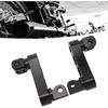 Motorcycle Foot Peg Adjustable Passenger Footpegs Highway Bracket, 360° Rotating Foot Peg Extensions Passenger Highway Peg Clamp Bracket, Sturdy