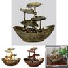 Lotus Leaf Ingot Minimalist Fountain With Abs Material For Home Decor And Gift