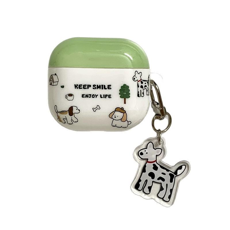 Simple illustration dog suitable for AirPods 1 generation protective case second generation 1 generation pro1 apple bluetooth headset case female