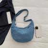 Crossbody Bag Large Capacity Denim Bag Women's Retro Shoulder Bag