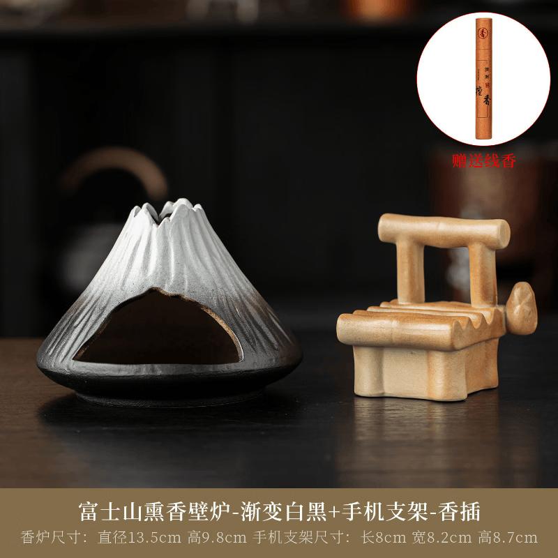 Mount Fuji Incense Burner Set
