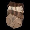 Yiershuang Women's Maillard Style Antibacterial Cotton Briefs - 4 Pack