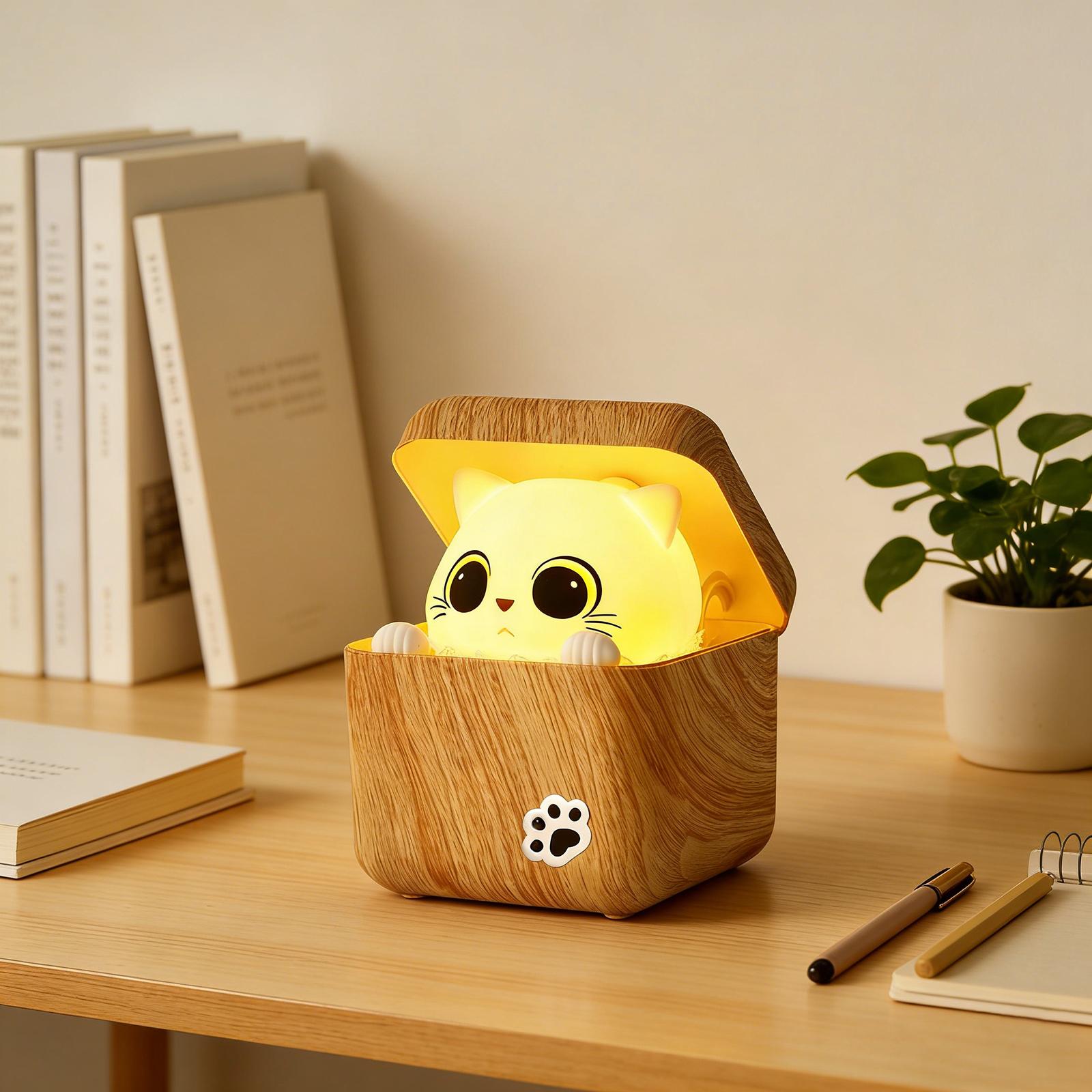 

Cute Creative Night Light Bedside Lamp Decorative Gift One Size