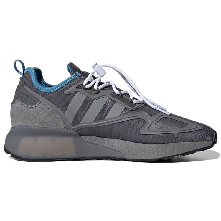Adidas Originals ZX 2K Boost Mesh Gewebt Klassisch Rutschfest Langlebig Low-Top Lifestyle Schuhe Unisex Sneaker Grau H05558