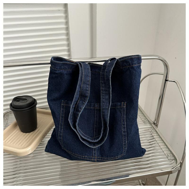 Denim Large Capacity Hundred Shoulder Armpit Bag New Casual Bag Tote Bag