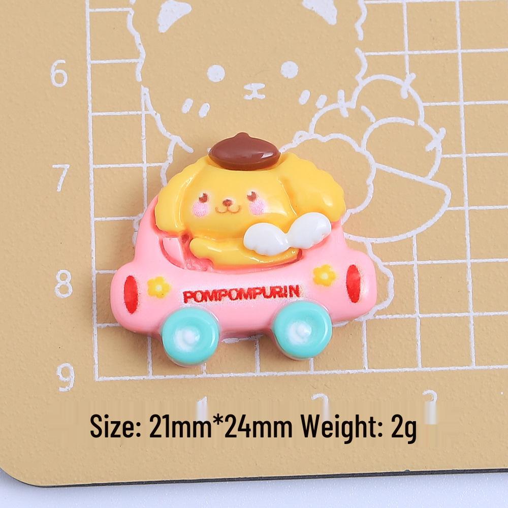 Animal Cartoon DIY Resin Ornaments: Small Car Accessories for Hair Clips