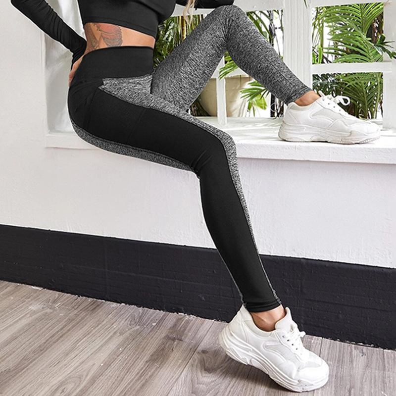 Women s Breathable High Waisted Patchwork Leggings With Leggings L