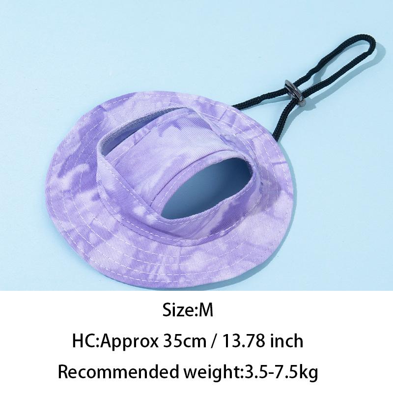 Pets Hat With Ear Holes Adjustable Baseball Cap For Medium Small Dogs Summer Dye Cats Sun Cap Pet Outdoor Hat Pet Supplies