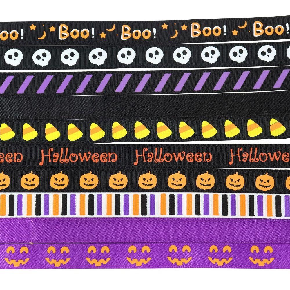10 Yards Halloween Gift Wrap Ribbon DIY Crafts Printed Ribbon Party Favor Ribbon  Home Decor