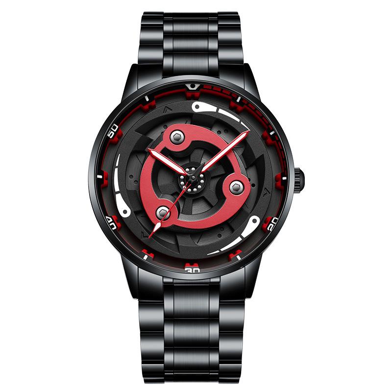 SVJ Men s Anime Sharingan 360° Rotating Waterproof Quartz Watch