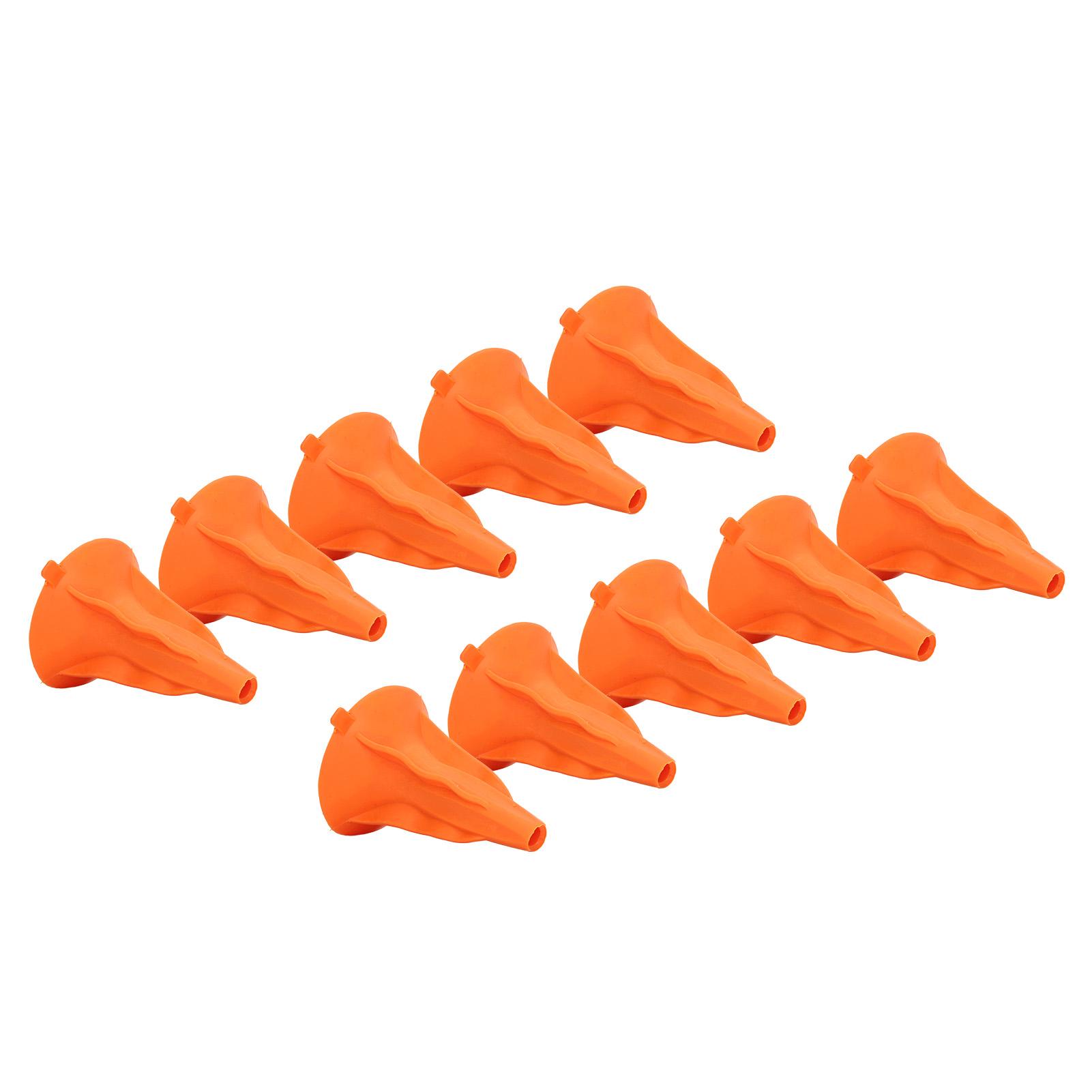 

10Pcs Soft Rubber Arrowhead Suction Cup Arrow Heads for Children Hunting Game Outdoor Sports Black Orange помаранчевий