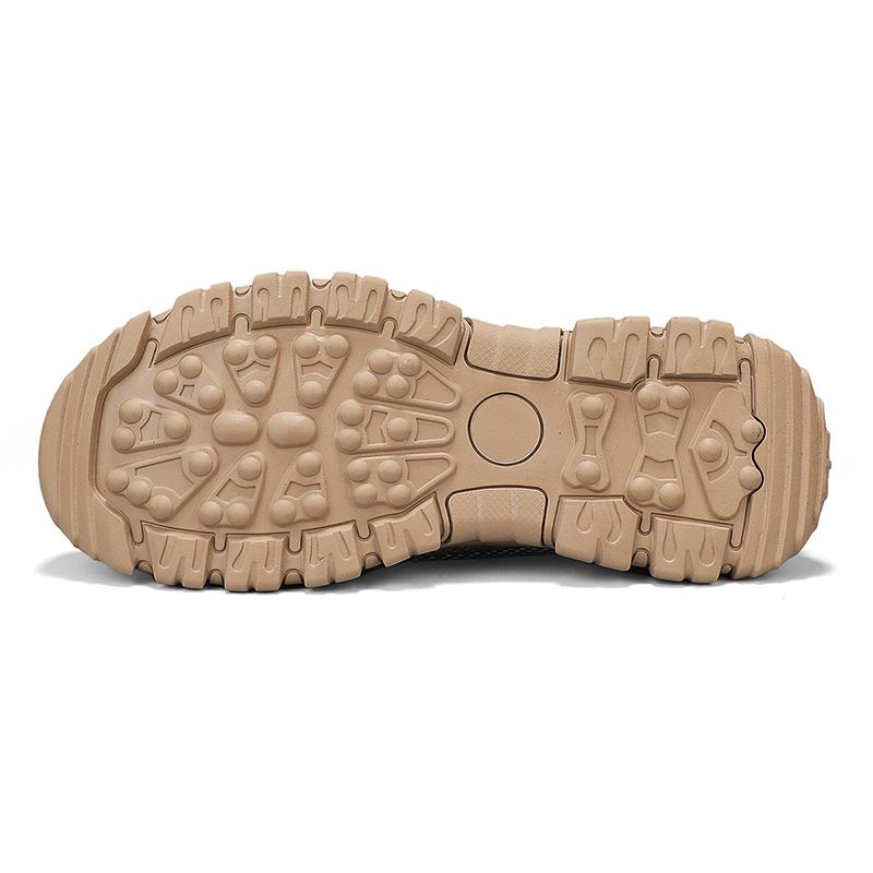 Yazlık Erkek Oyuk Deri Sandaletler Plaj Sandaletleri Burunlu Açık Hava Spor Ayakkabıları El Yapımı File Ayakkabılar