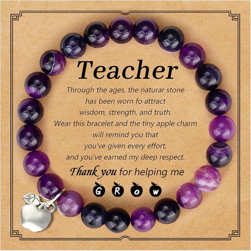 Natural Stone Bracelet As Mothers Day Gifts for Women and Graduation Gifts for Her 2025, Heart Bracelets As Birthday Gifts for Teen Girls with