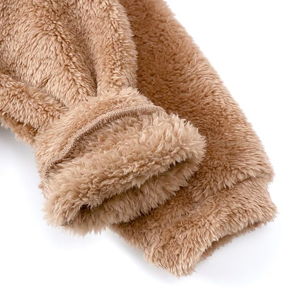 Kuhvvse Fleece Jacket with Bear Ears and Perfect for Girls and Fluffy and Perfect for and Sizes Children's Hoodie, Boys, Cute, Fall, Winter, Spring,
