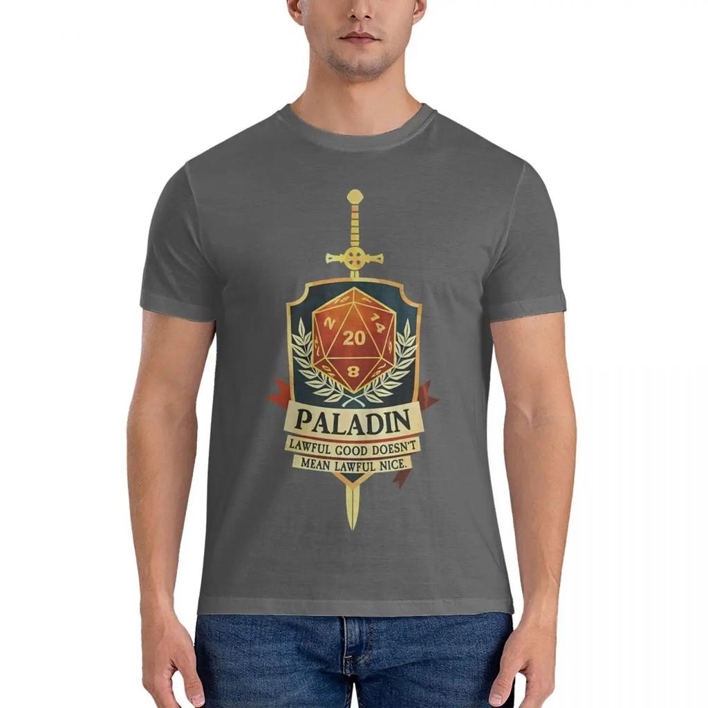Paladin Lawful Good Doesnt Mean Lawful Nice Men T Shirts DND Vintage Tee Shirt Short Sleeve Crew Neck TShirt