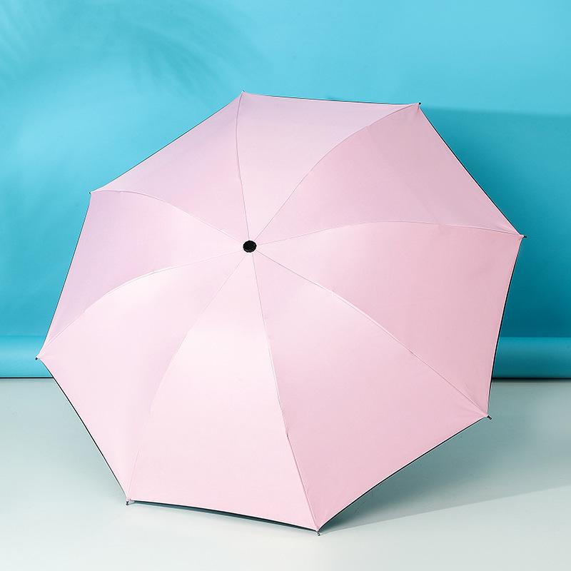 Customized Large Automatic Business Umbrella - Sun & Rain Dual-Use, Black Glue Sunshade, Anti-Rainstorm, Reinforced Windproof.