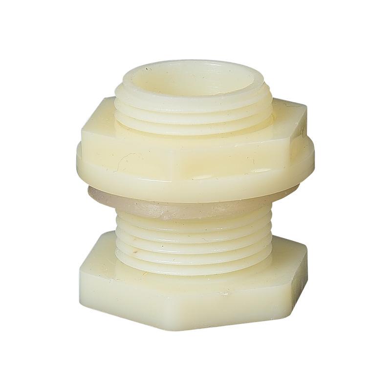 2pc 1 Inch Male Thread Tank Connector Durable Plastic Bulkhead Fitting for Water Storage and Plumbing Systems