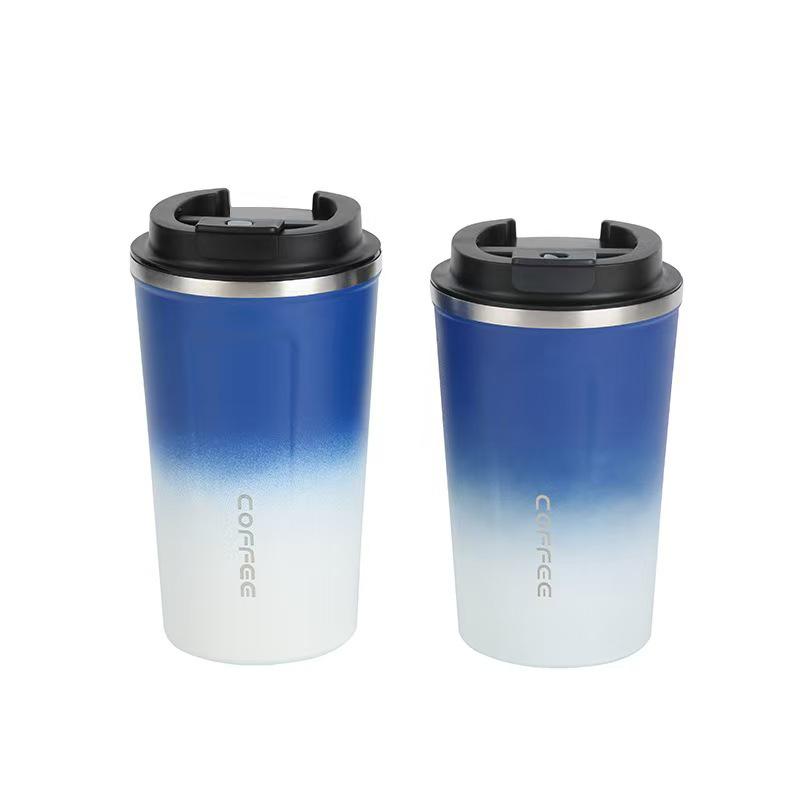 Large Capacity 304 Stainless Steel Coffee Cup with Silicone Sleeve - Double-Wall Vacuum Insulated Travel Mug