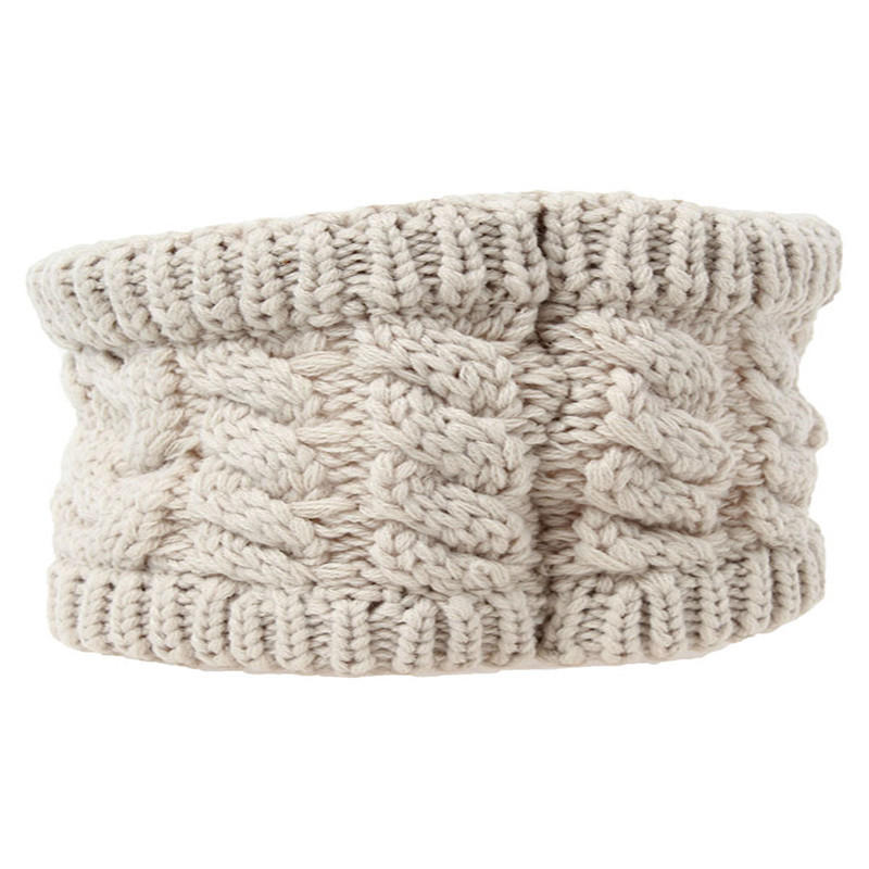 Strikkede pannebånd Twisted Strikket Garn Tom Lue Kvinner Vinter Mote Hårtilbehør