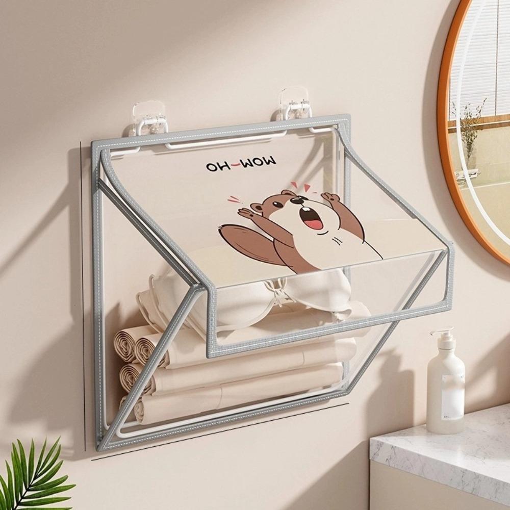 Transparent Clothes Change Bag Waterproof Waterproof Shelf Folding Storage Bag  Bathroom