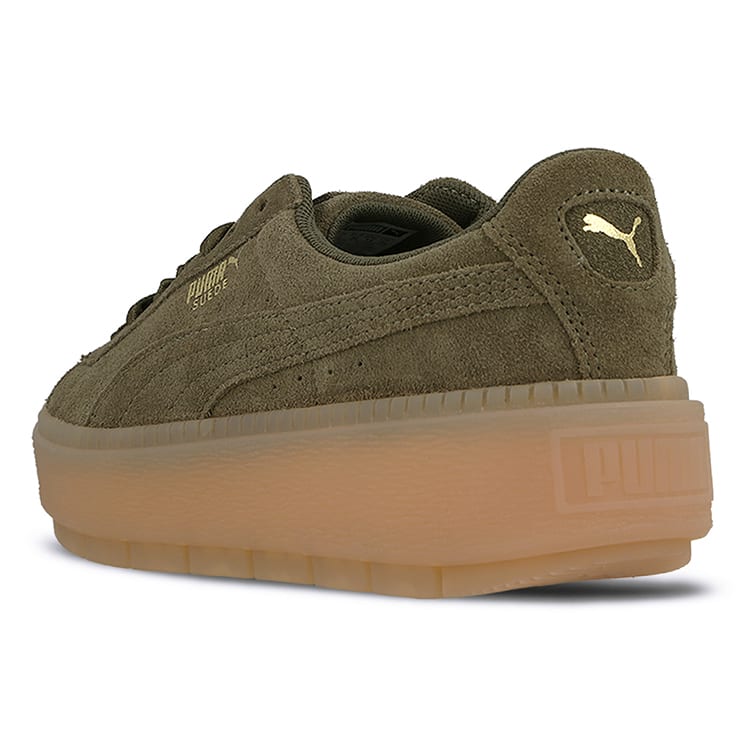 Puma Suede Platform Trace 'Olive Night' Women's 365830-03
