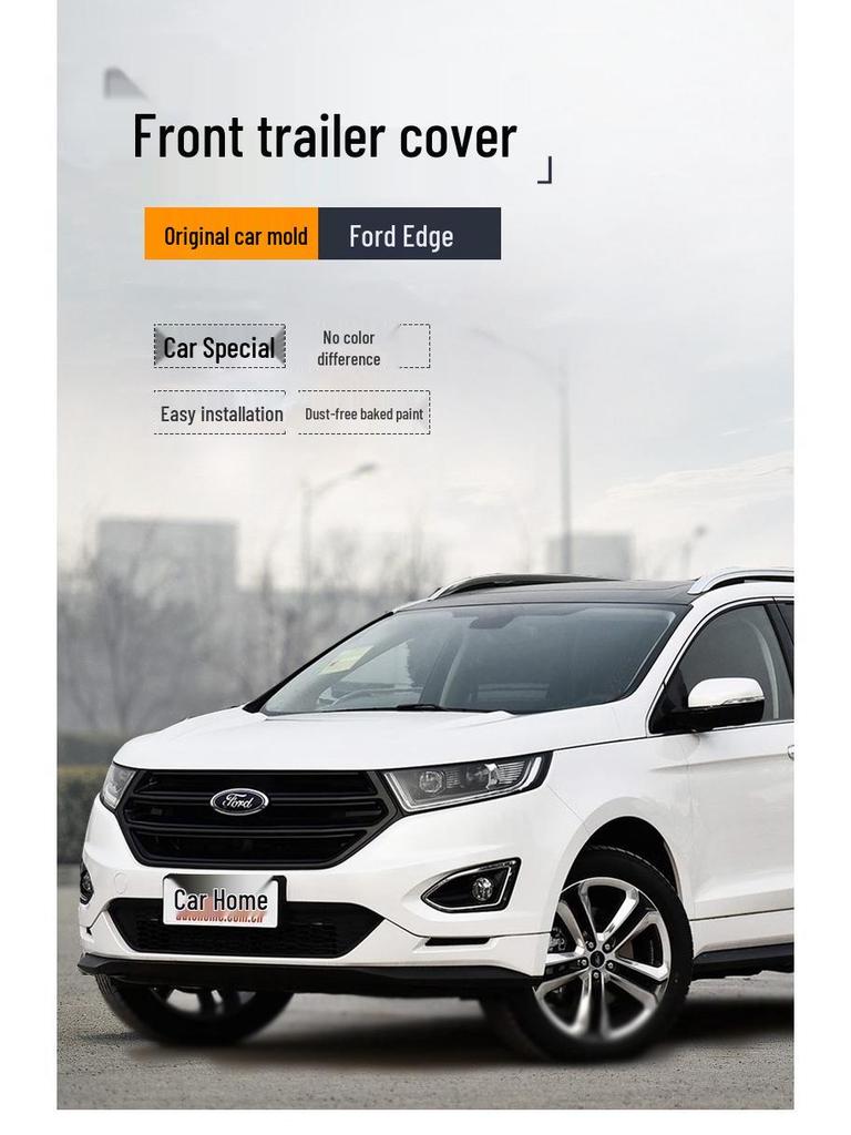 15-18 Ford Edge Front Bumper Tow Hook Cover for Trailer