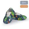 High Stretch Bunched Household Shoe Cover Washable Reusable Canvas Printed Foot Cover Room Non-Slip Cartoon Child Shoe Cover