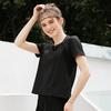 BWELL Quick Drying Thin Patchwork Top, Loose Summer Breathable Fitness Yoga Short Sleeved Running Clothes, Sports T-shirt for Women