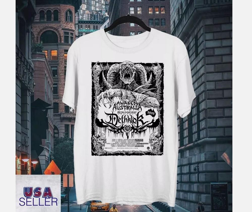 

DETHKLOK BAND Awaken Australia TOUR 2025 T SHIRT FULL SIZE 2XL