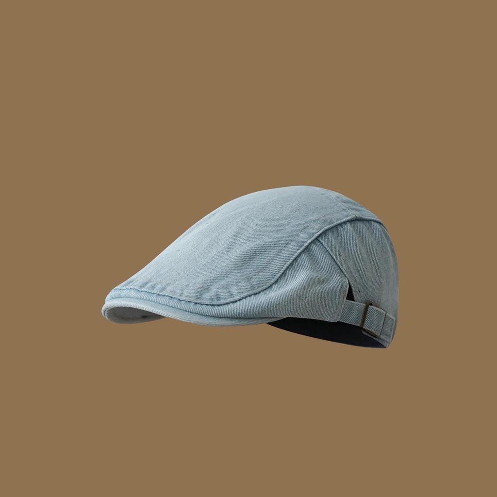 2024 Women's Small Head Beret with Large Brim - Reversible Summer Hat, Size 48XS