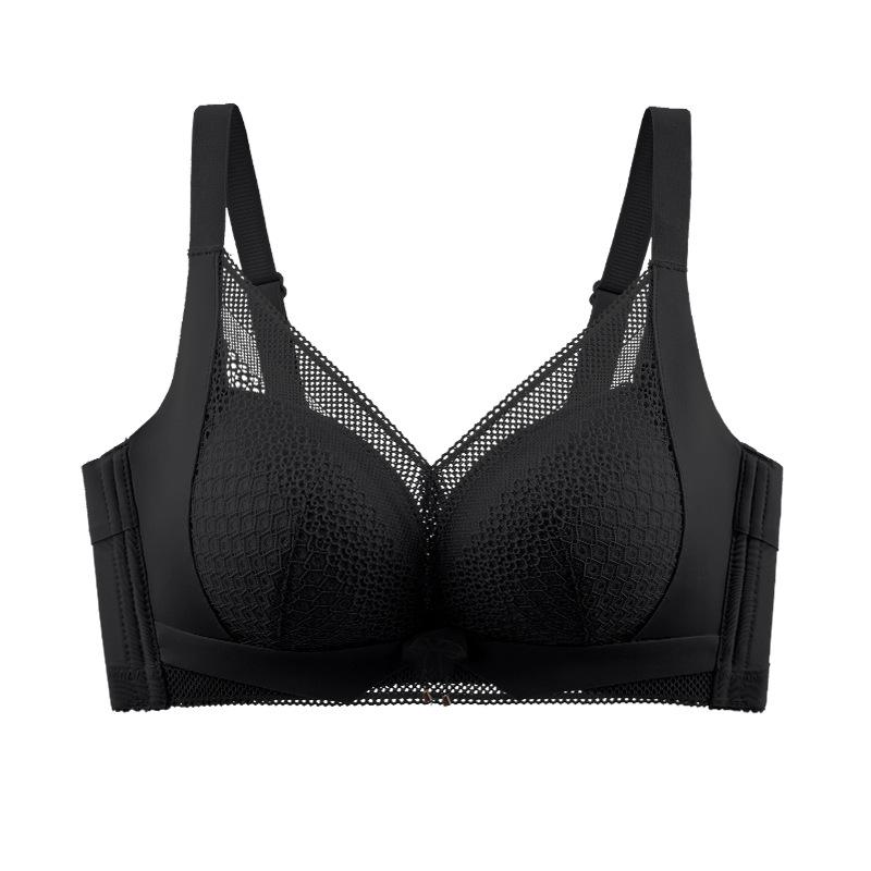 

Lace sexy underwear women s small breasts gather and close secondary breasts, upper support anti-sagging adjustment type, no steel ring 90AB
