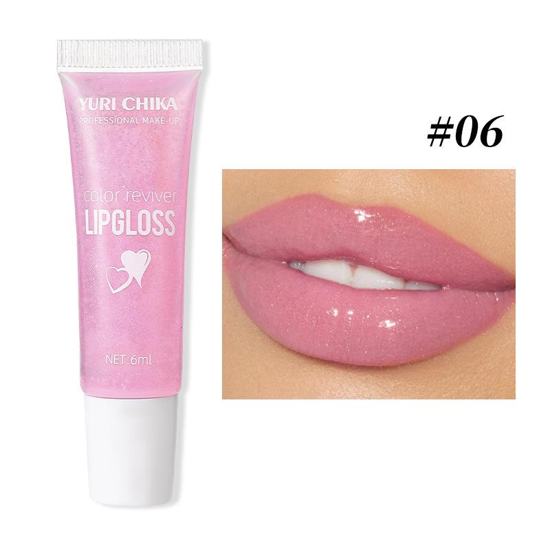 

YURI CHIKA Прозрачное масло для губ, долговечная увлажняющая помада для ухода за губами, пухлая маска для губ, макияж 6