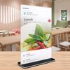 Clear Paper Holder Restaurant Sign Holder Transparent A4 Display Board Office Picture Frame Wedding 1PC
