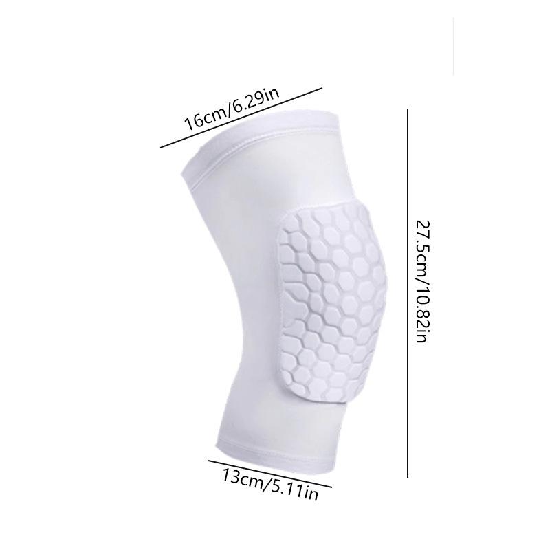 Sports Knee Pads Basketball Running Pressurized Anti-collision Honeycomb Knee Pads Leg Pads Shock-absorbing Football Breathability