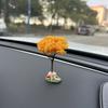1Pc  Car Mini Tree Decoration Center Console Car Green Plant Accessories Simulated Flower Decoration Cute Gift Car Decoration