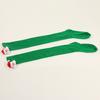 Women Cute Plush Santa Claus Striped Over Knee Long Socks Thigh High Stockings for Christmas Cosplay Costume Hosiery