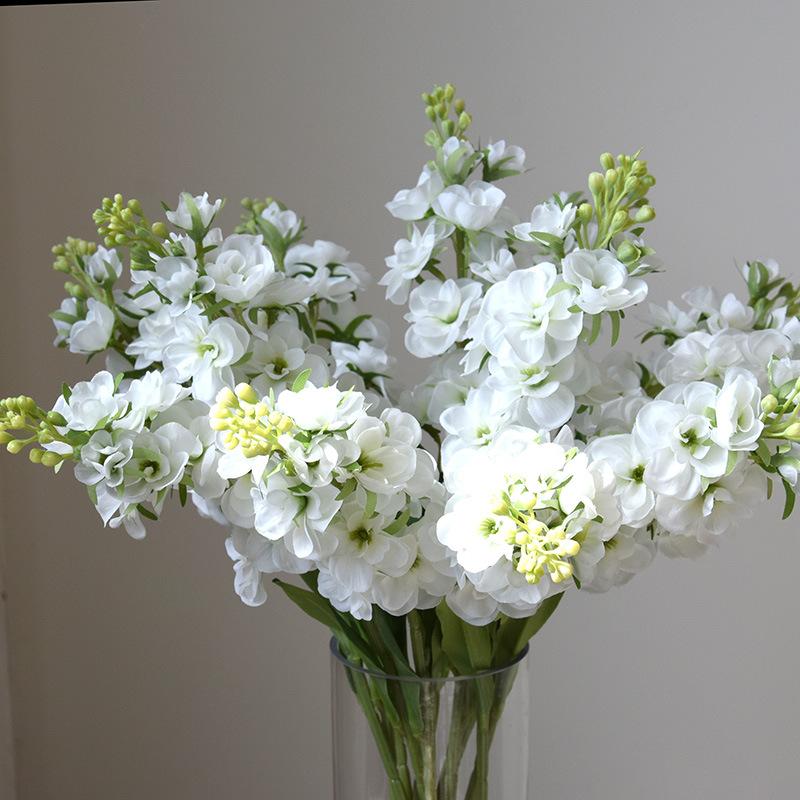 10pcs Silk Purple Hyacinth Artificial Flowers Balcony Decorative Simulation Violet Swallow Grass Fake Flower Cafe Decoration