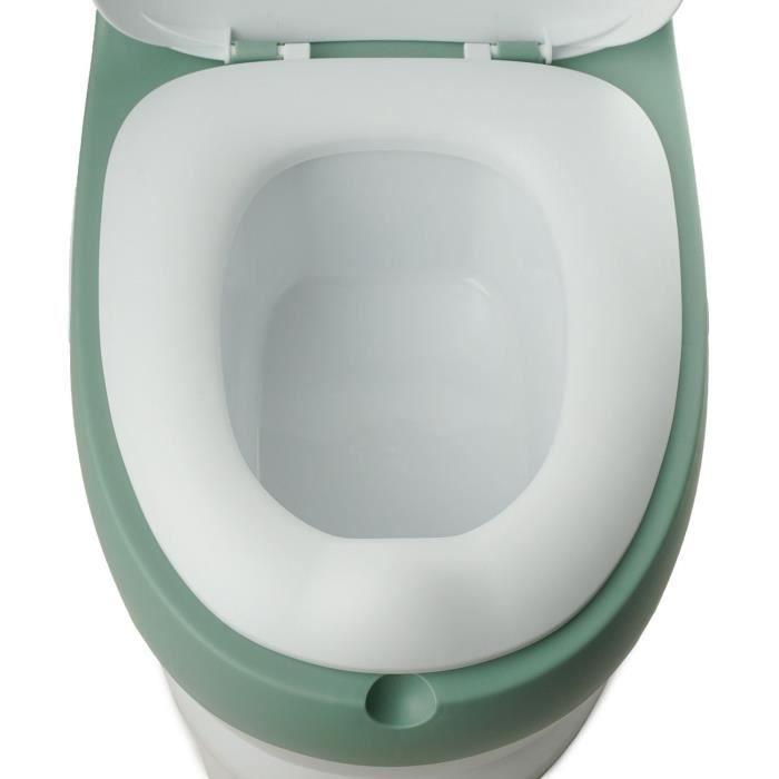 Mini toilette - THERMOBABY - Vert Sauge - Confortable avec bruit de chasse d'eau