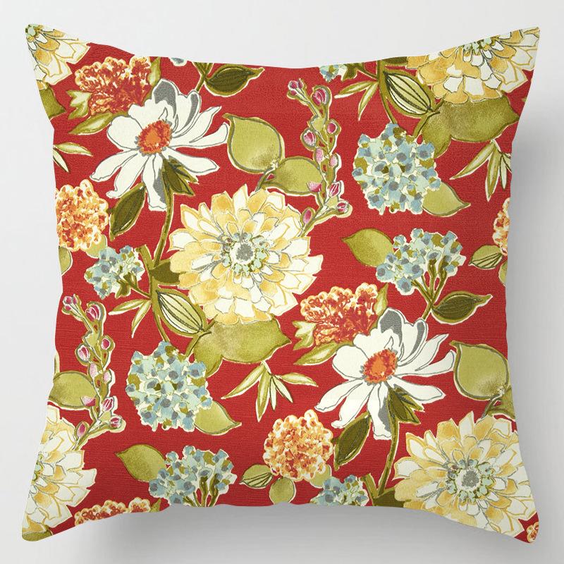 Buy Tropical Plant Floral Cushion Cover European Classical Style